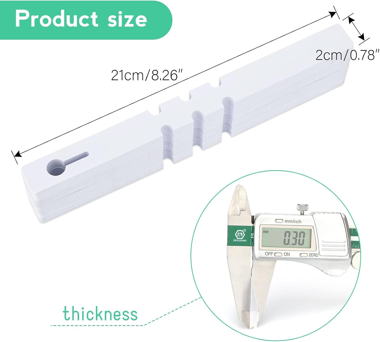 200 Etiquetas Plástico Blanco para Árbol Jardín 0.8x7.9pulg