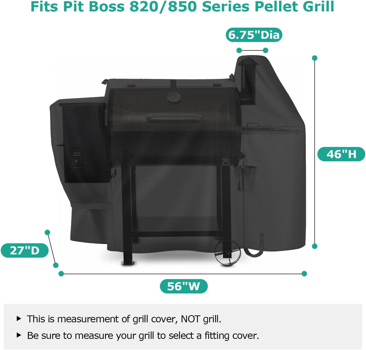 Funda parrilla comp Pit Boss 820 850 resistente UV