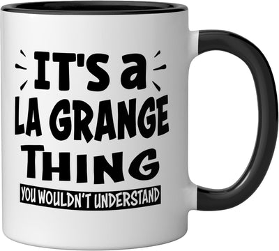 Taza cerámica La Grange Lovers Thing You Wouldn't Understand Negro/Blanco