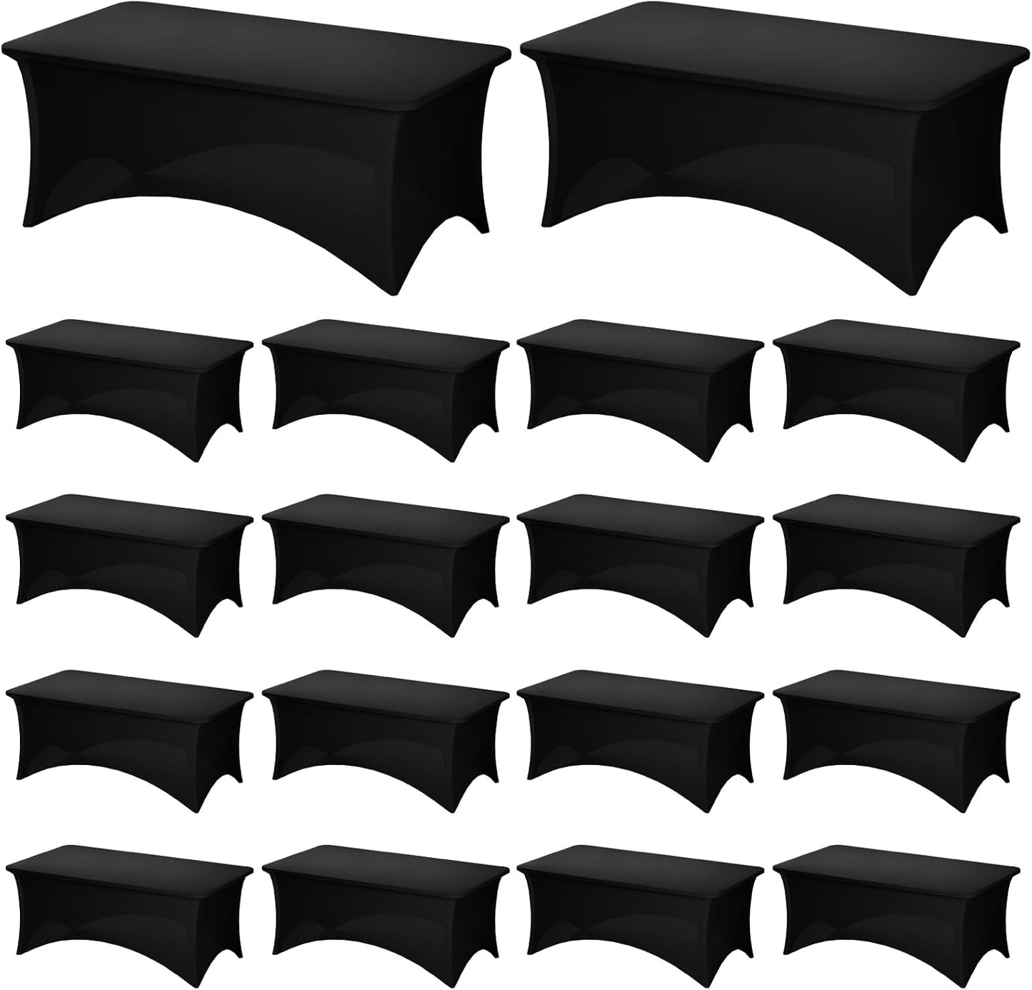 Pack 18 Manteles Elastano 6pies Resistentes Eventos Bodas