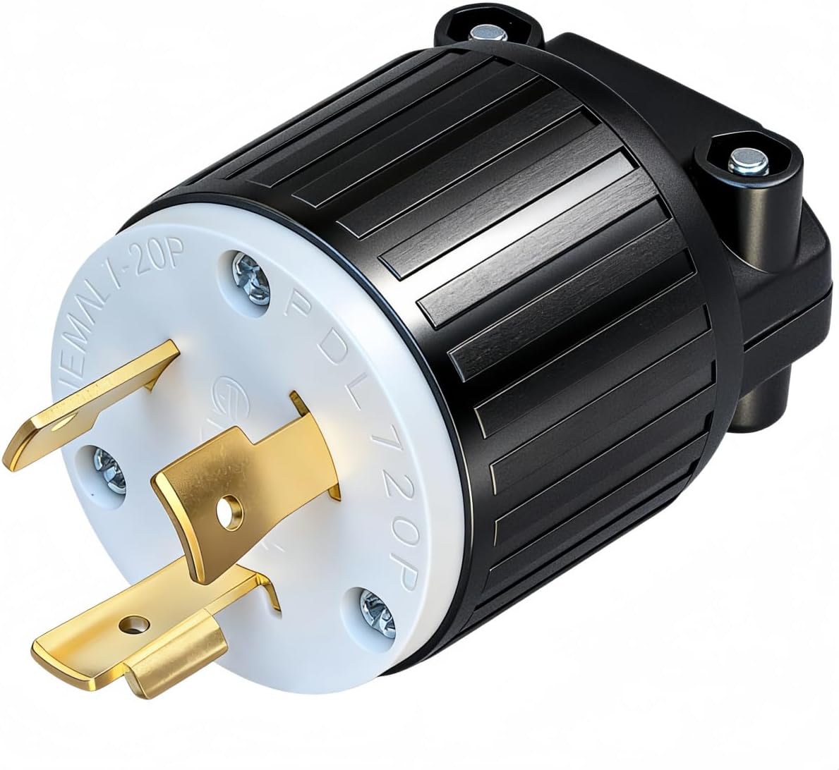 Conector NEMA L7-20P enchufe macho 20A 277V industrial