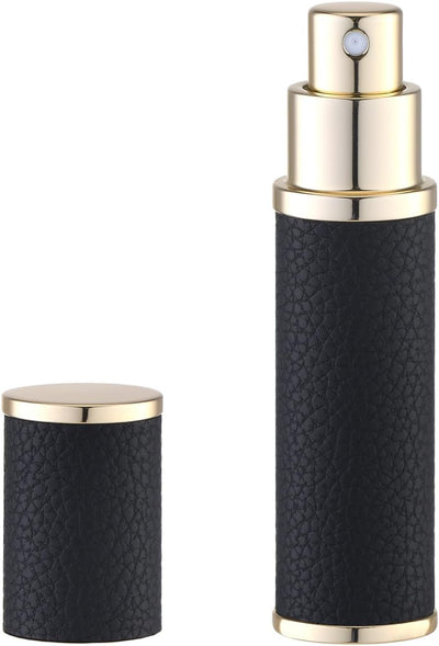 Botella perfume viaje recargable mini atomizador cuero vacío