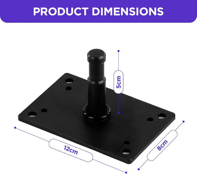 Soporte luz estudio 2pulg perno 5/8 pulg pared