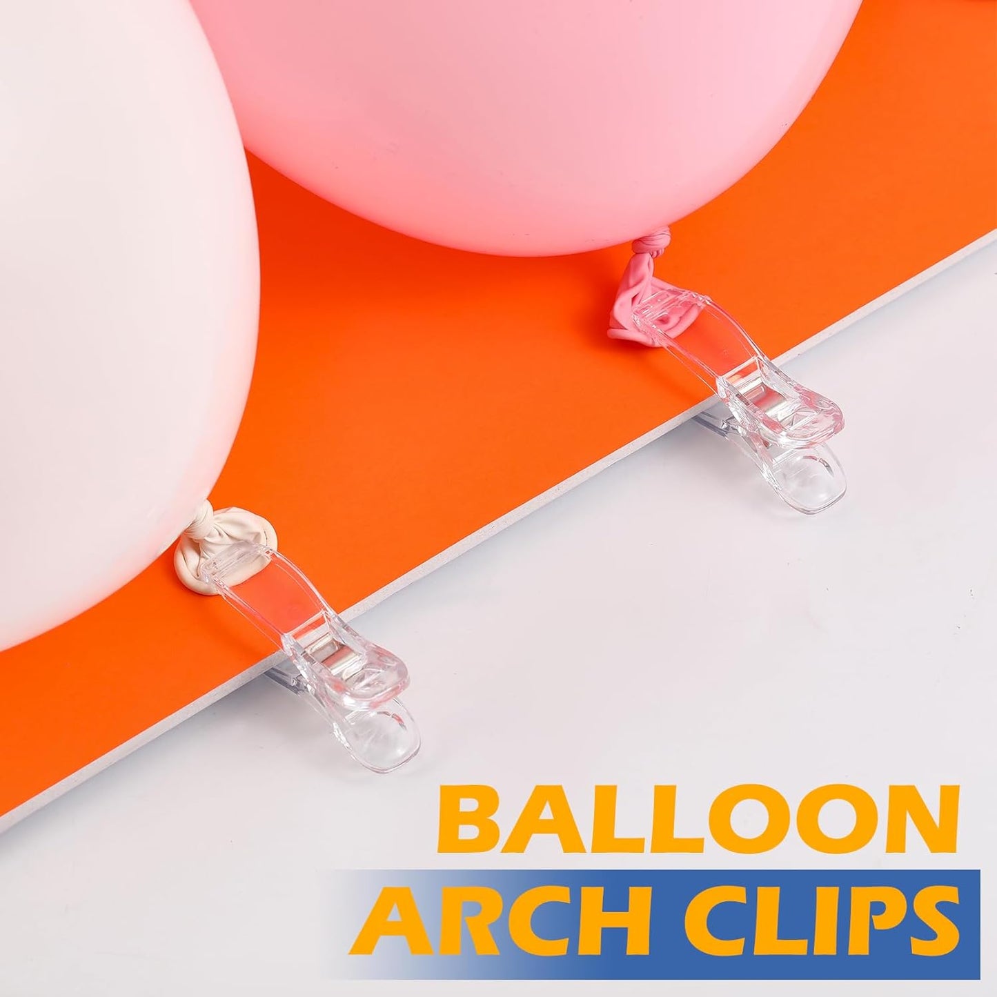 30 Clips Arco Globos Plástico Transparente 2pulg Decoración
