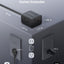 Adaptador polarizado 2 a 3 clavijas con cable 6pulg