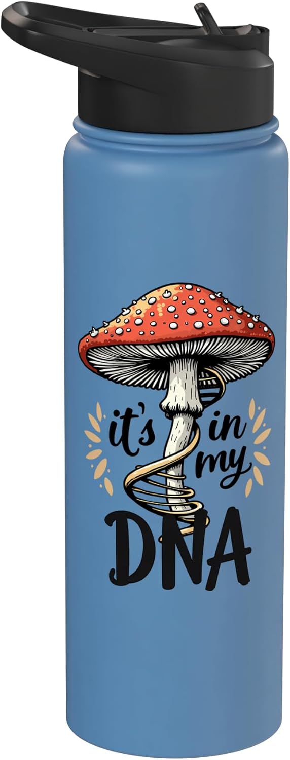 Botella de agua aislada acero inoxidable para recolección de hongos