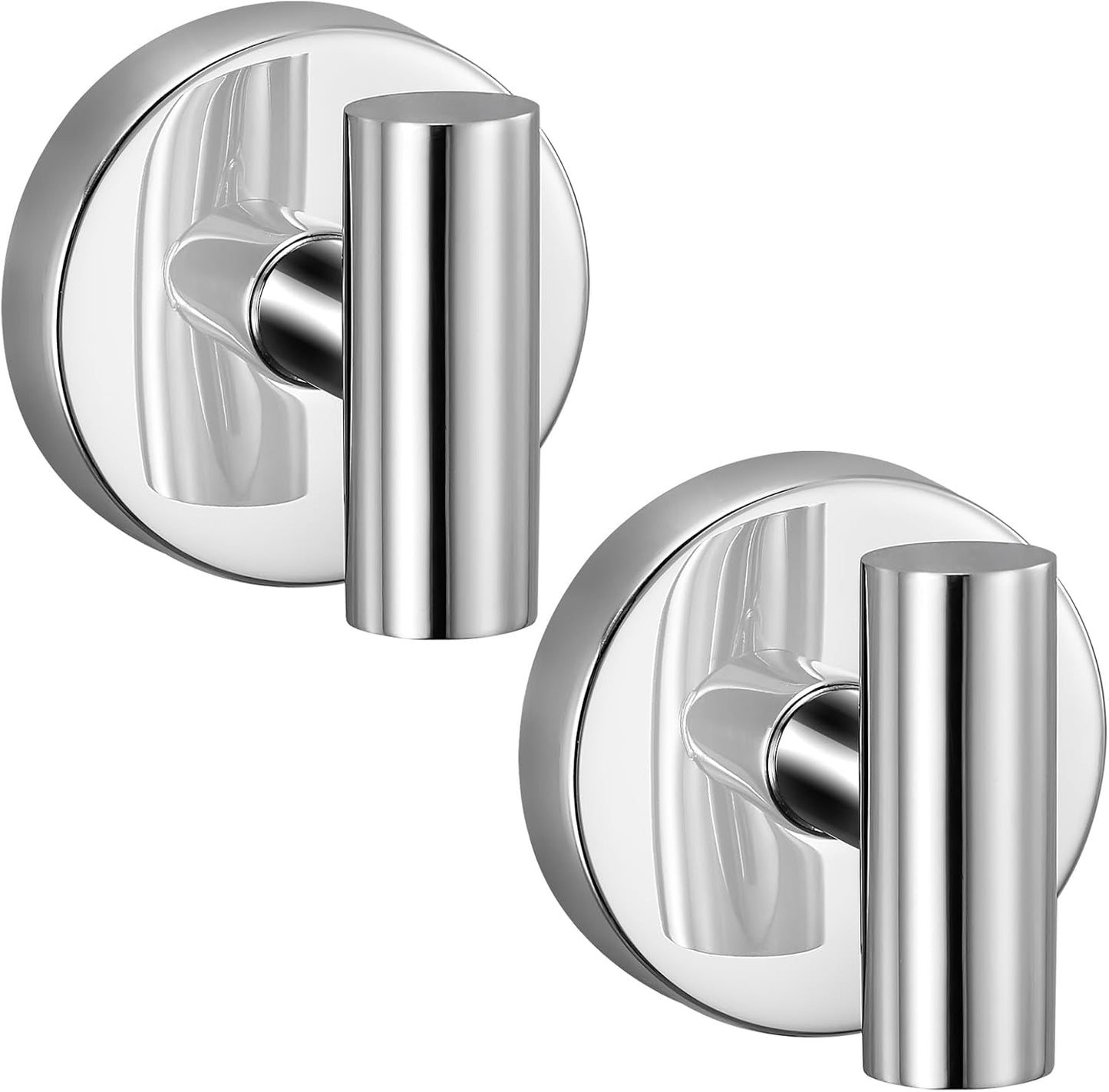 Ganchos reutilizables ventosa cocina baño 2 Pzas Cromo