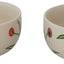 Set 6 Cuencos Cerámica Pintados Mano Cereza Multicolor