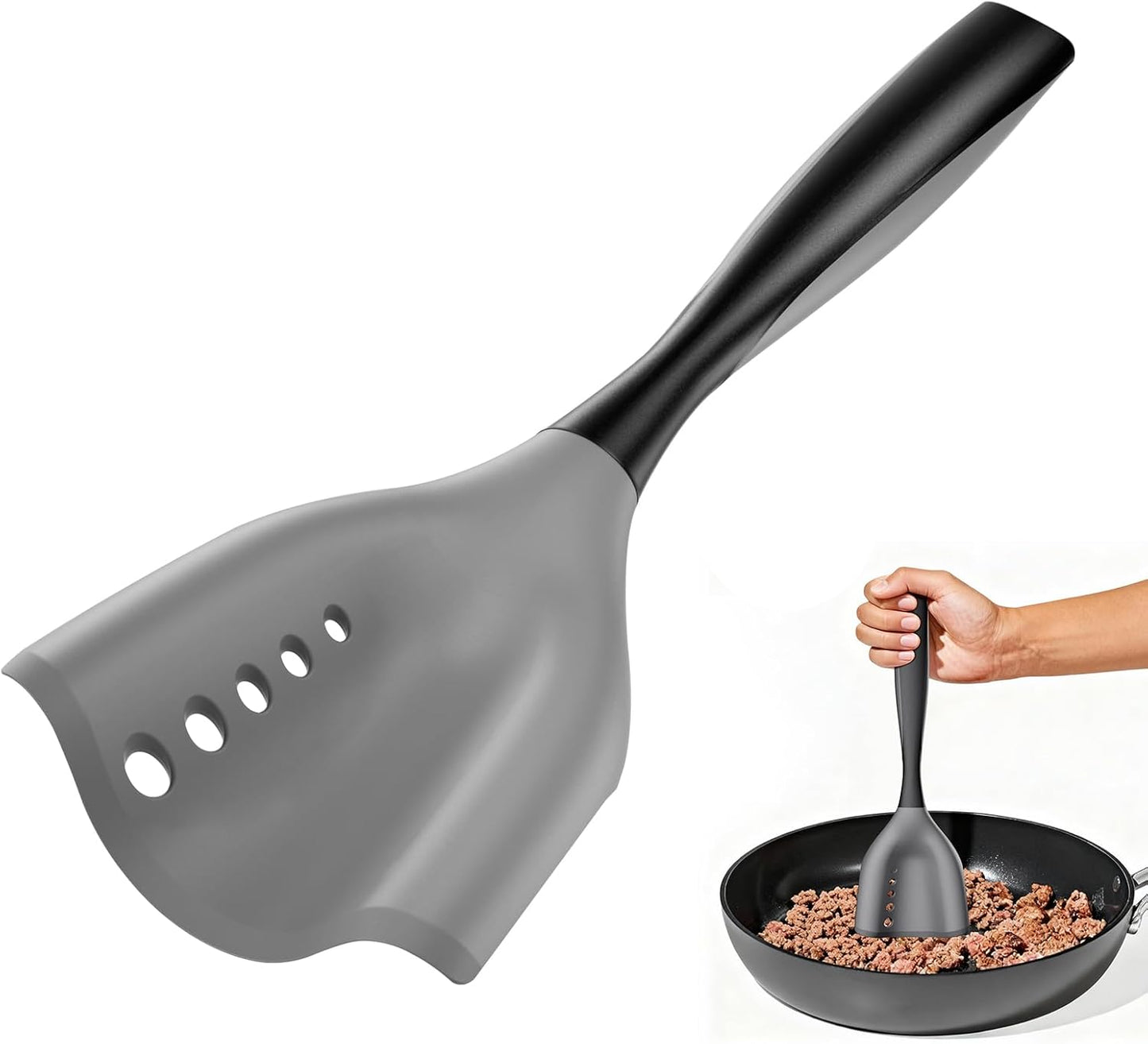 Espátula antiadherente para picar carne y mezclar ingredientes