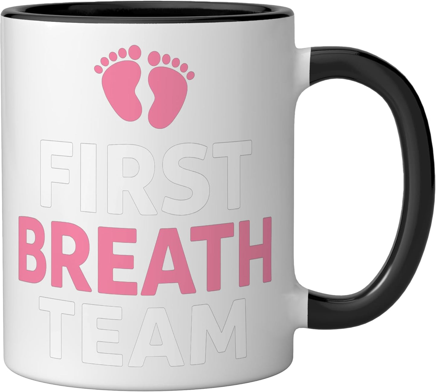 Taza Cerámica para Enfermera Obstétrica Negro/Blanco