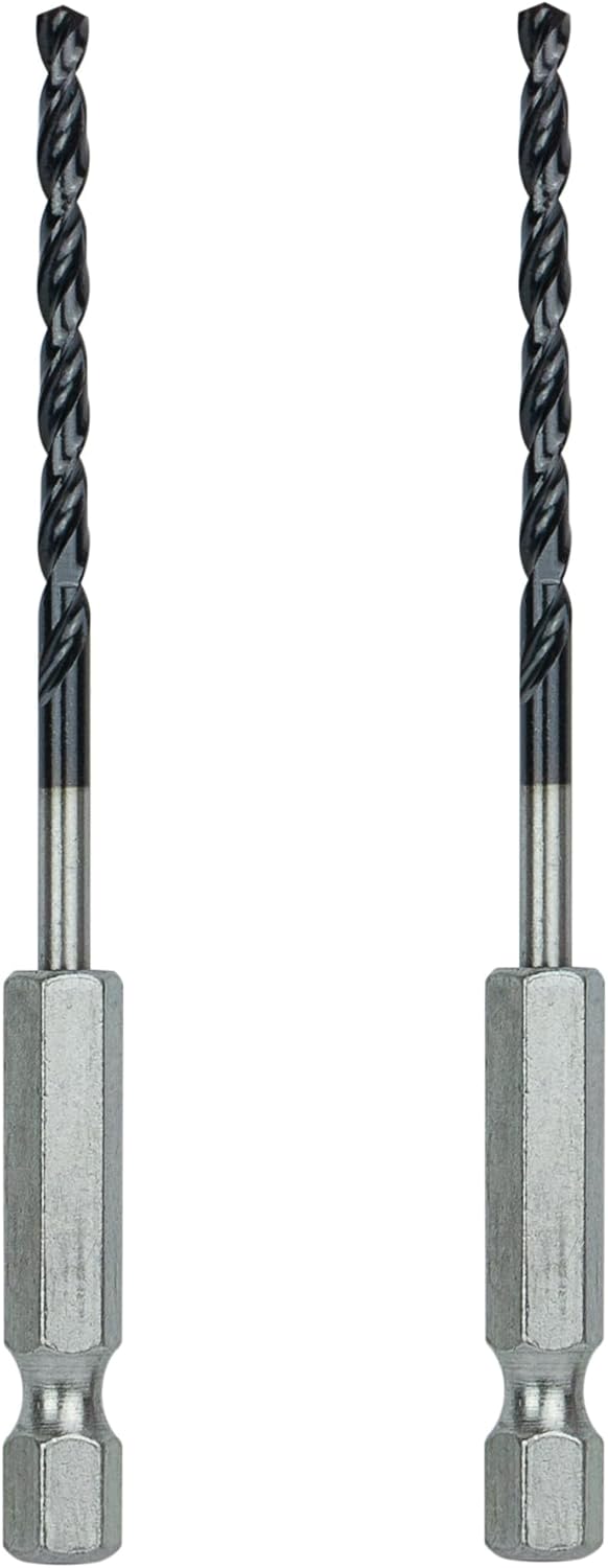 Set 2 brocas cobalto 1/8pulg para acero hierro fundido