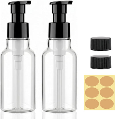 Dispensador botellas 4oz pack 2 plástico jabón viaje