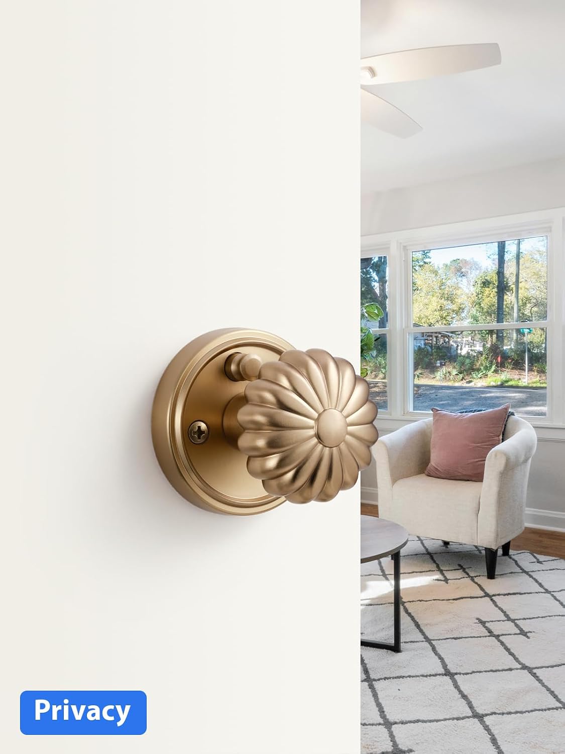 Pomo puerta privacidad bronce dormitorio baño