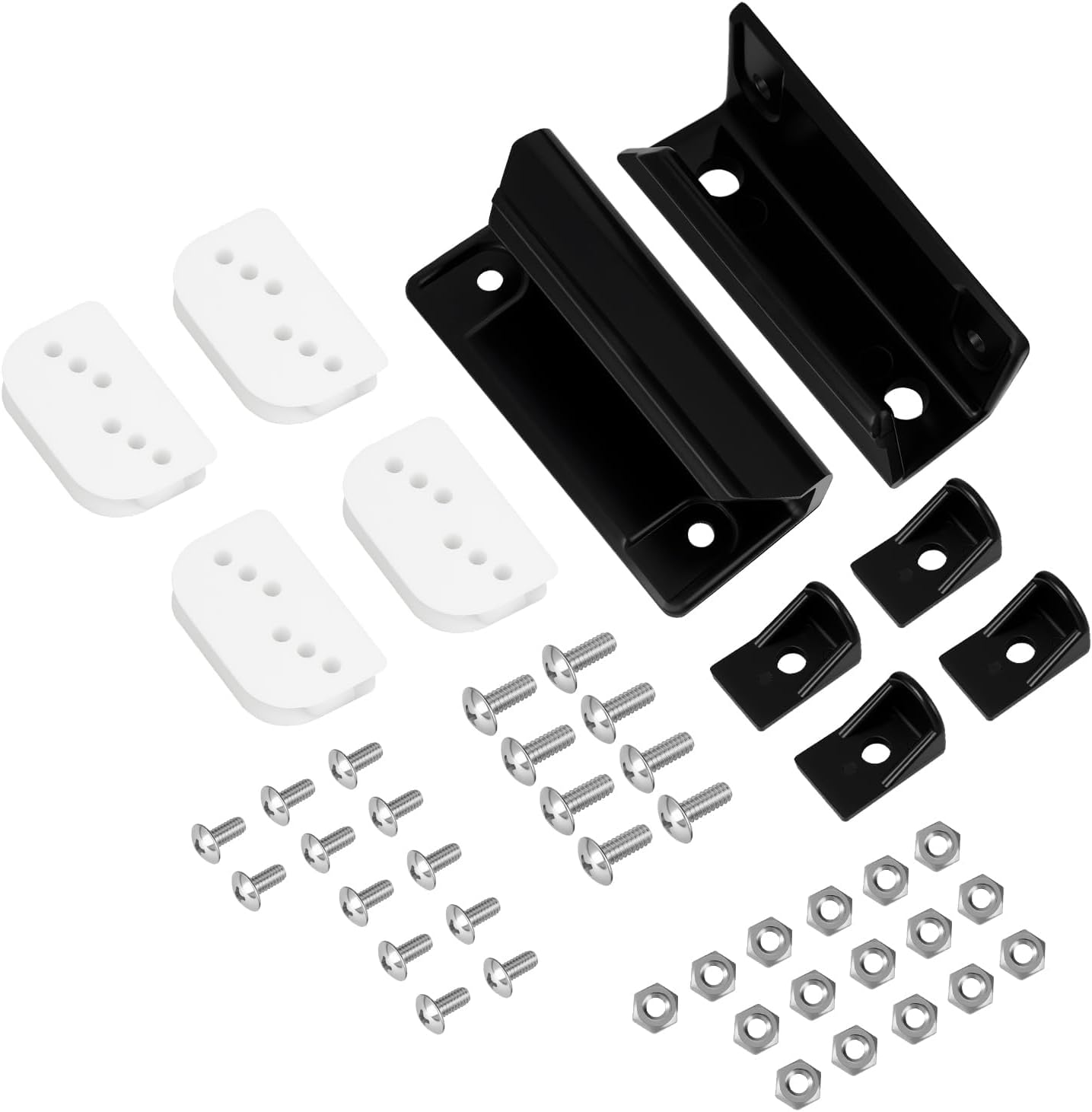 Kit afinación puerta cobertizo 2 manijas 4 guías
