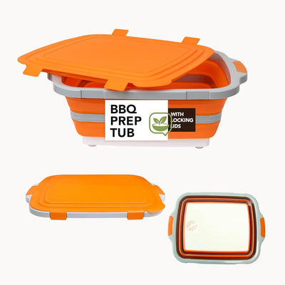 Set Utensilios Barbacoa 30L y 16L Plegable