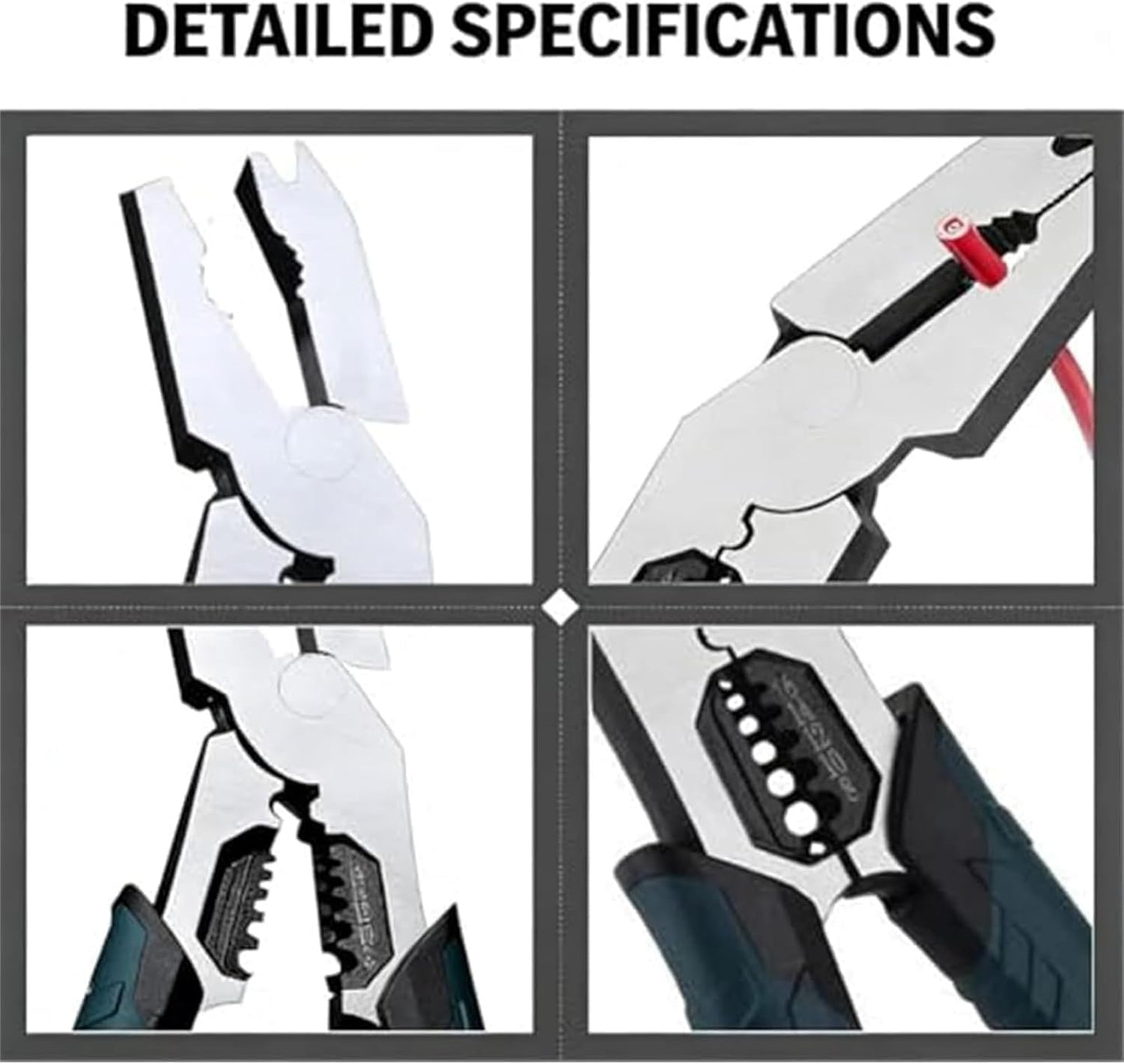 Alicates multifunción 9 en 1 pelacables CR-V profesionales