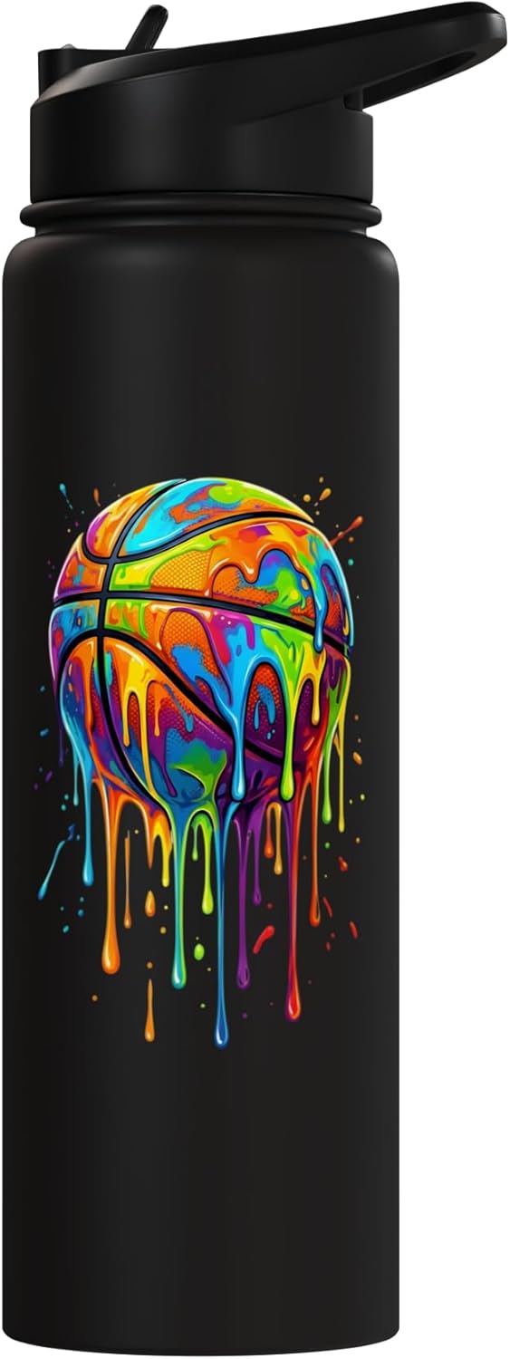 Botella de agua isotérmica de acero inoxidable para niños con diseño de helado
