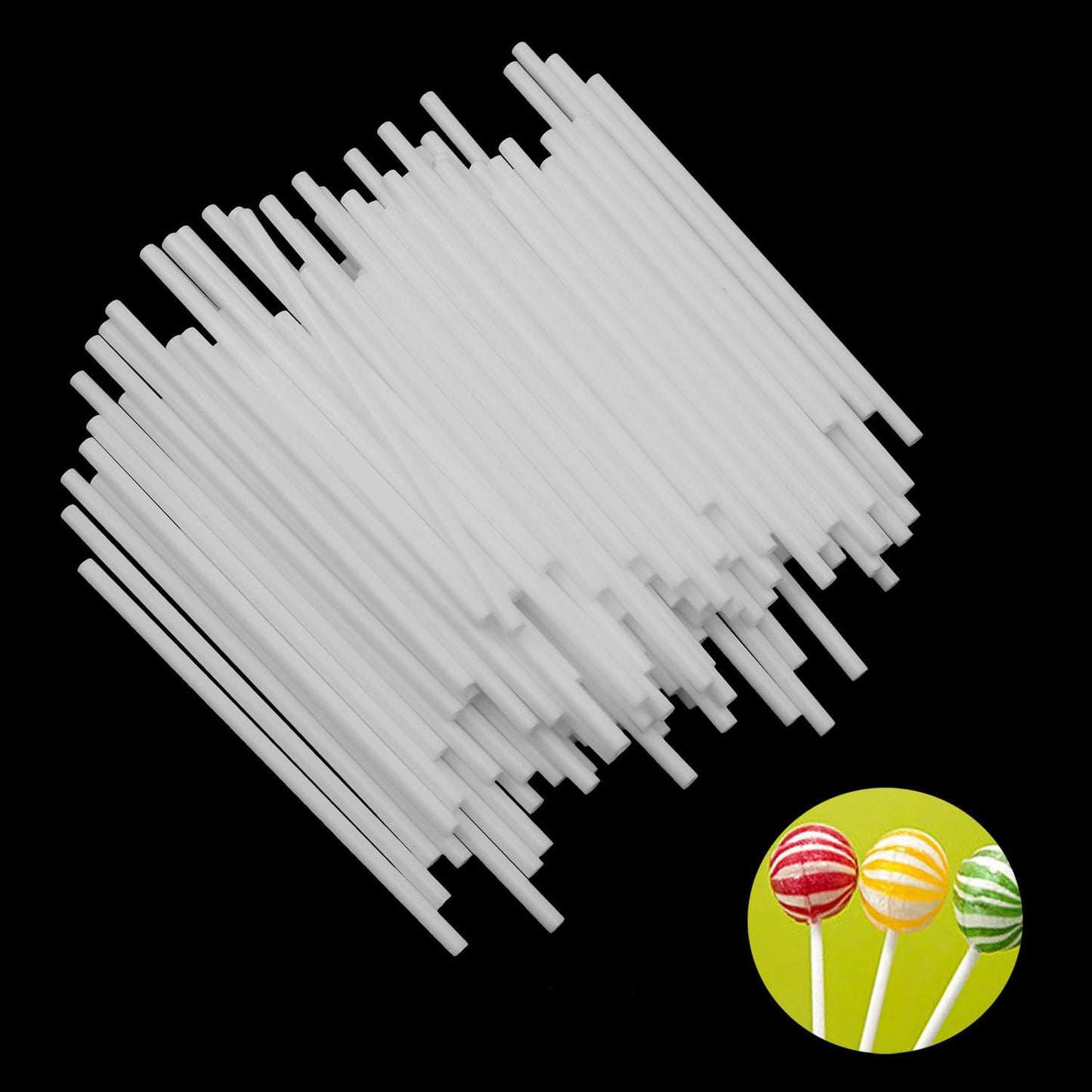 Palillos blancos de 3 pulgadas para pastel pops DIY