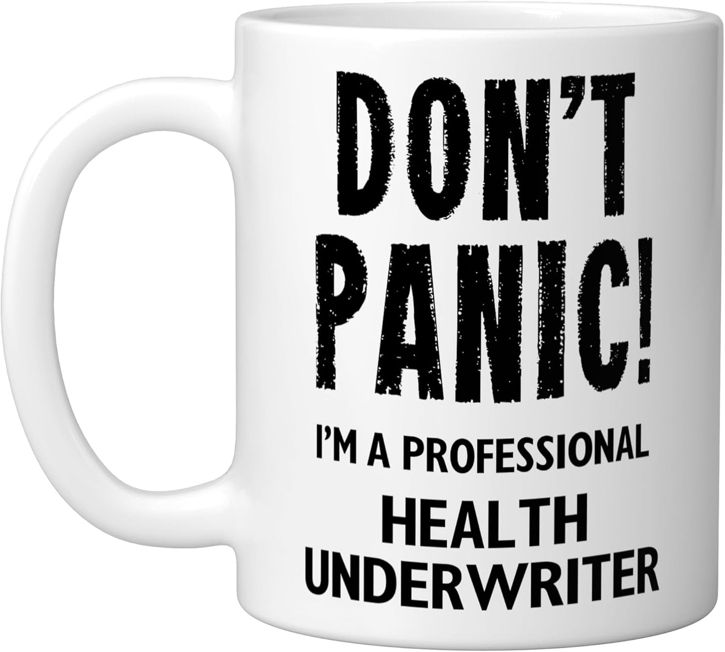 Taza Cerámica Blanca Health Underwriter