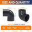 2 Pzas Codo PVC Gris 90° para Tubo Sch40