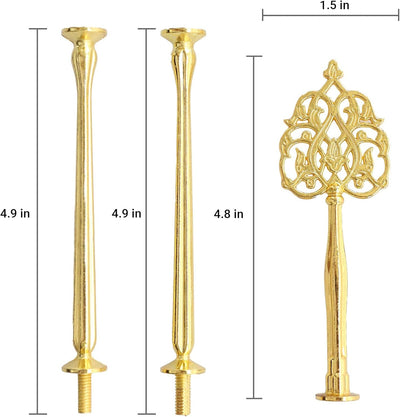 Soporte pastel 3 niveles bandeja escalonada metal