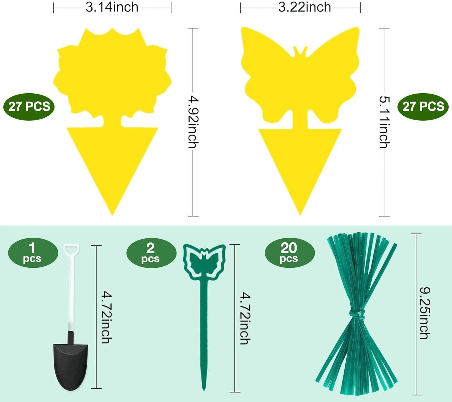 48 Trampas adhesivas para mosquitos interiores y exteriores