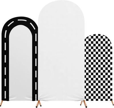 3 Pzas Fundas Telón Arco Fiesta Carreras 4-6pies