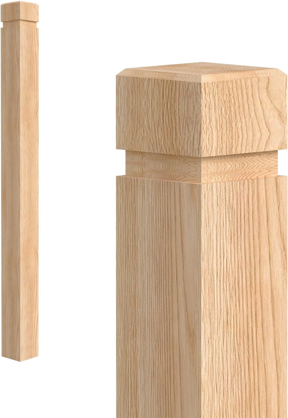 Balaustre madera dura 3.5x47.2pulg barandilla escalera