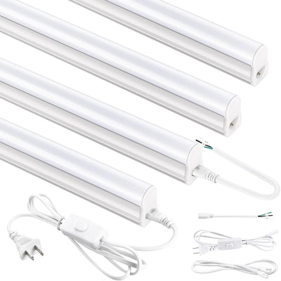 Luz LED T5 PRO 4ft 20W blanco brillante 6500K interruptor