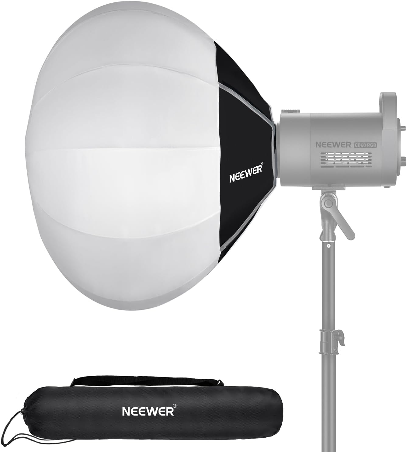 Softbox linterna 50cm difusor luz 360° montaje Bowens nylon