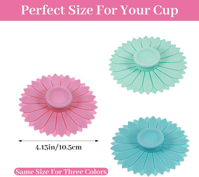 3 fundas silicona taza flexibles multicolor té café sin BPA