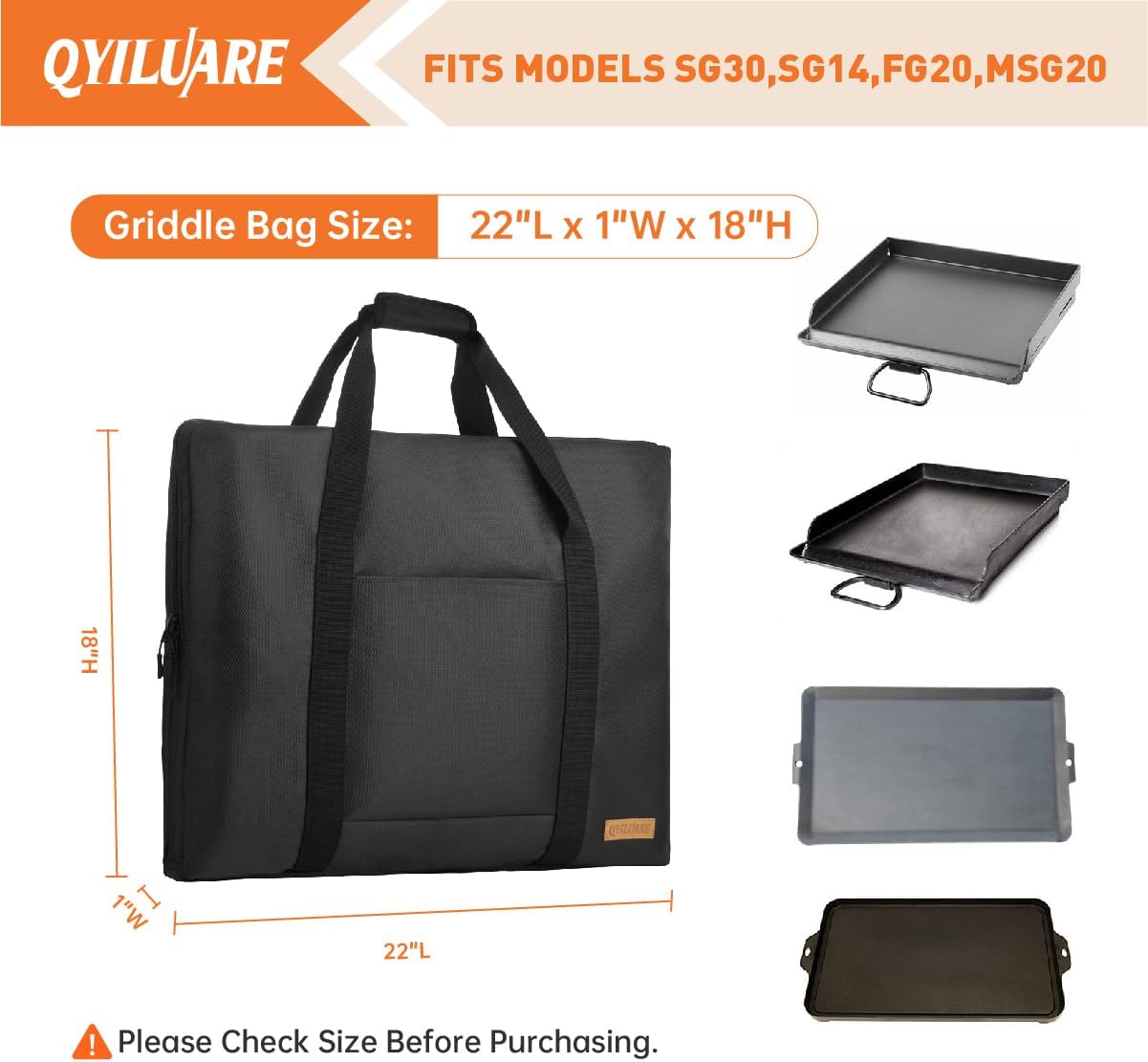Bolsa transporte plancha 1680D comp Camp Chef 22pulg