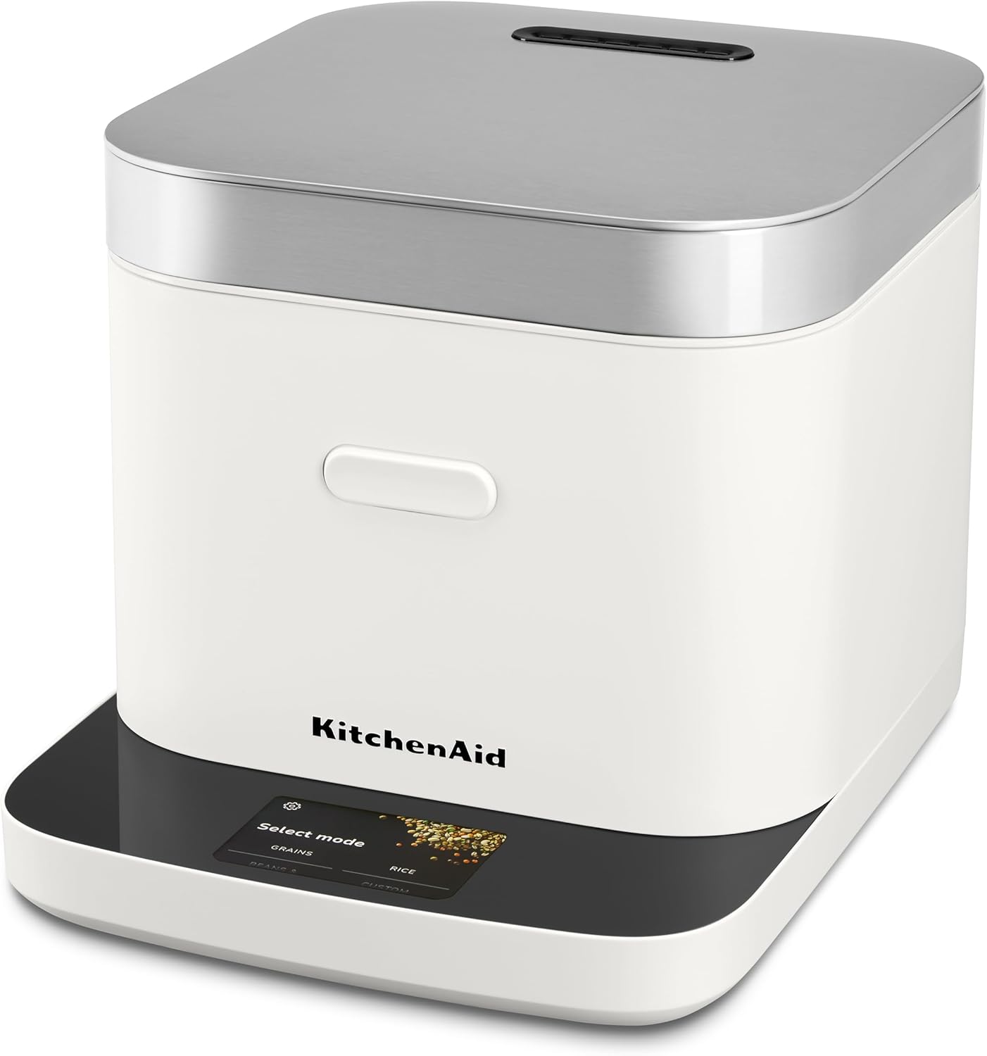 Olla Compacta Cereales Arrocera Porcelana Blanca