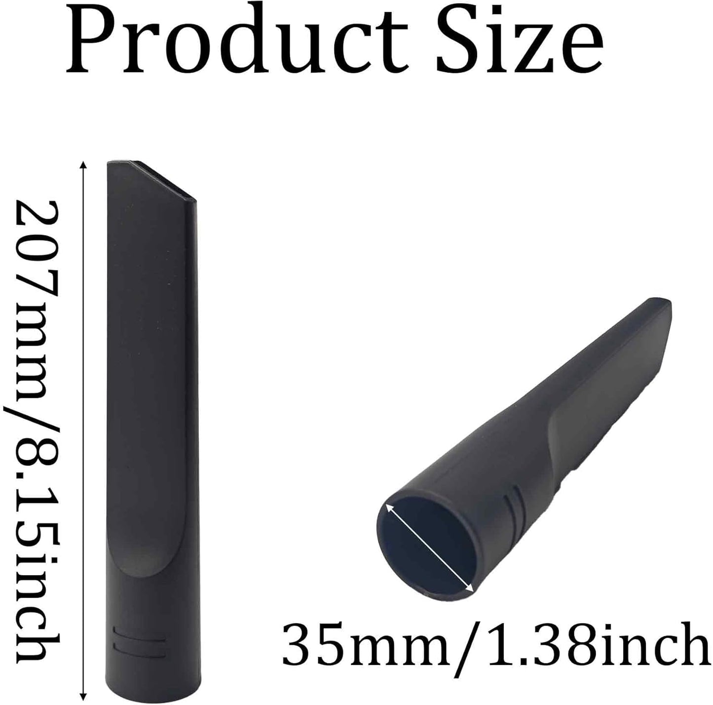 Herramienta hendidura vacío negro 1.378pulg plástico universal