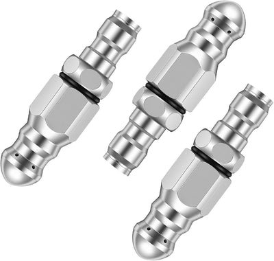 Set 3 boquillas acero inox para desatascador 5000psi