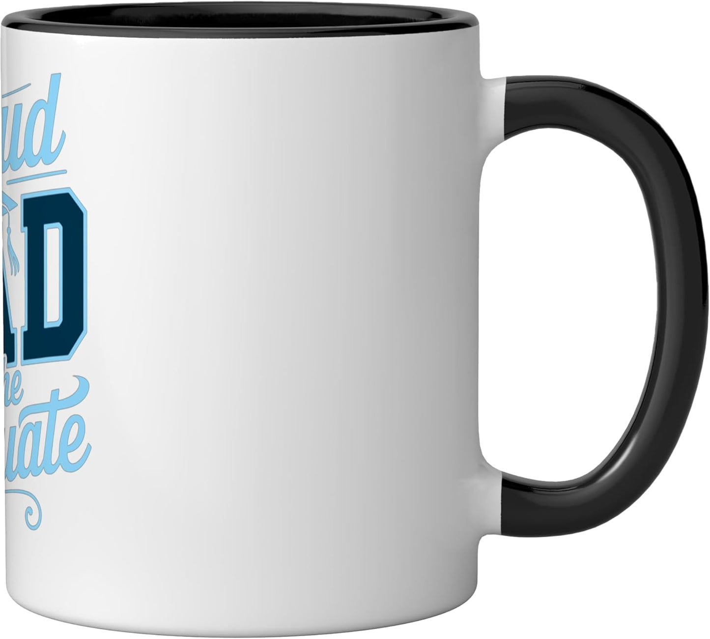 Taza Cerámica Padre Graduado Negro/Blanco