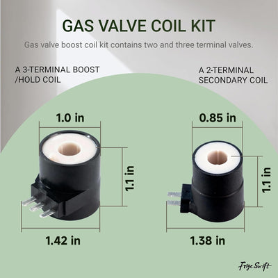 Kit bobina solenoide encendido valvula gas comp Whirlpool