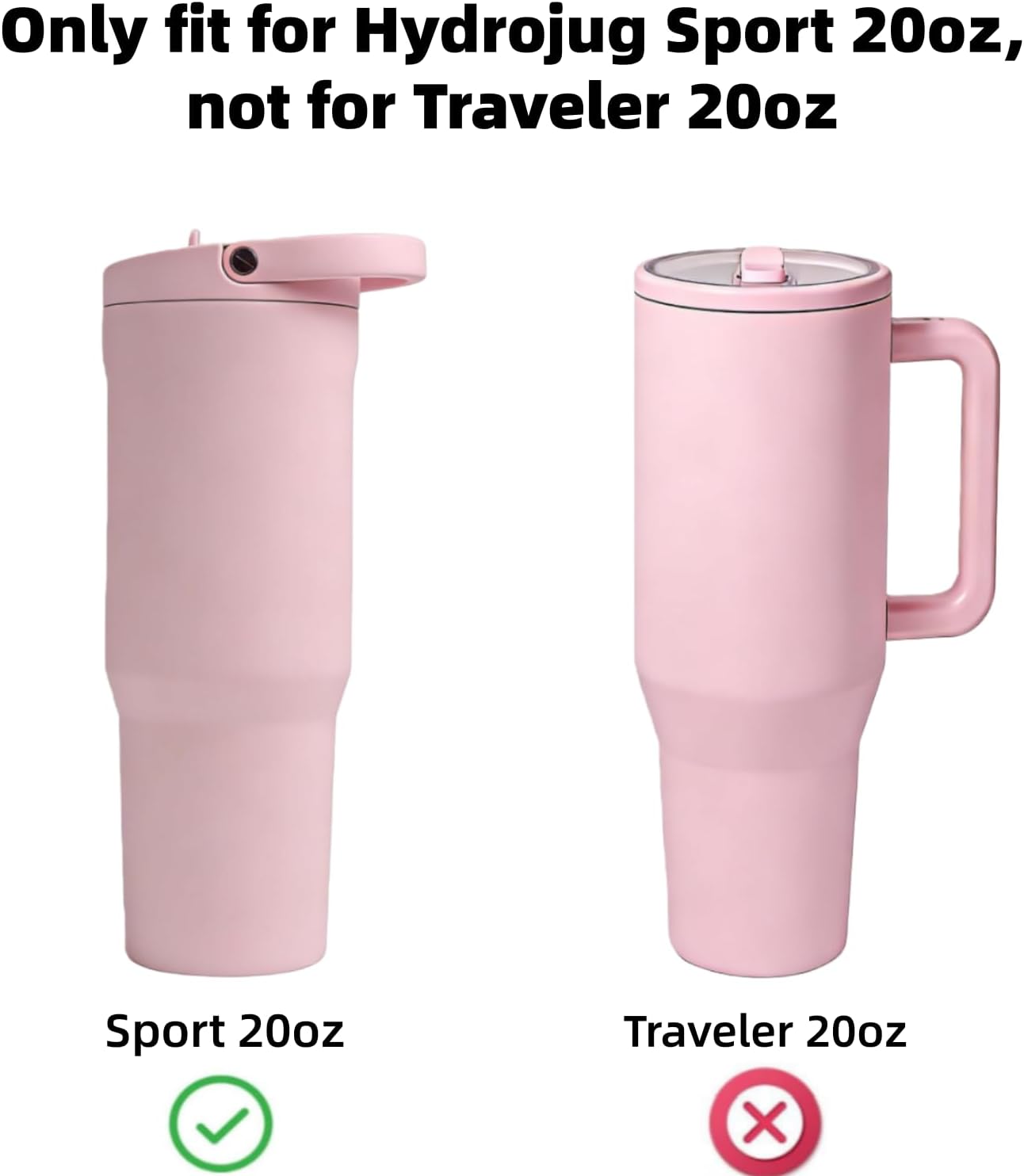 Paquete de 5 popetes compatibles con HydroJug Sport 20-40 oz sin BPA