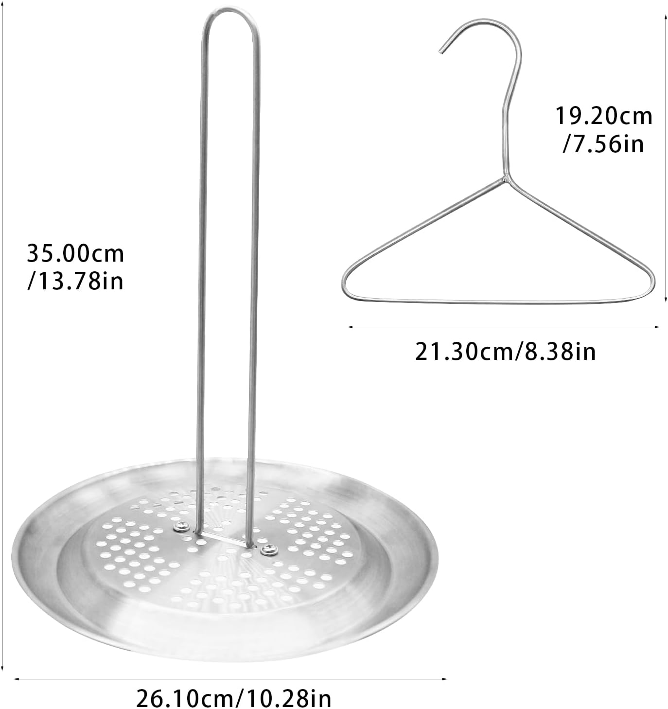 Kit soporte freidora pavo acero inox con bandeja