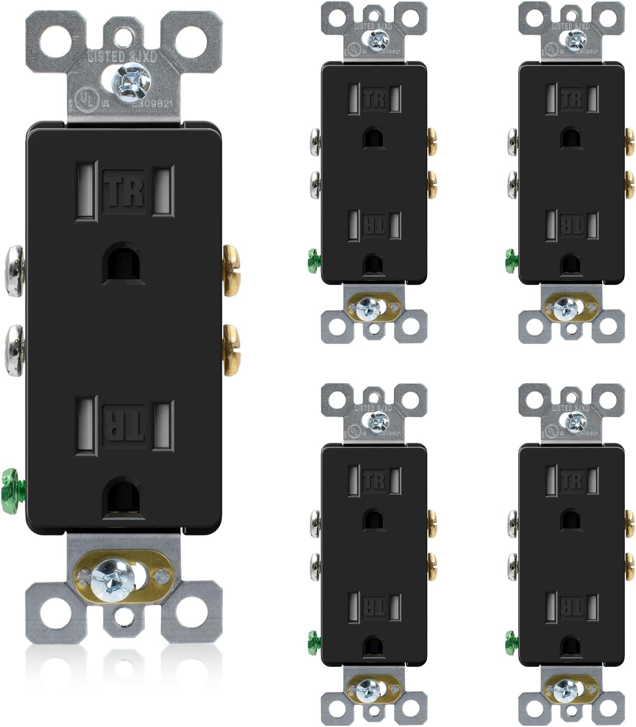 Toma corriente decorativa pared 15A 125V 5-15R