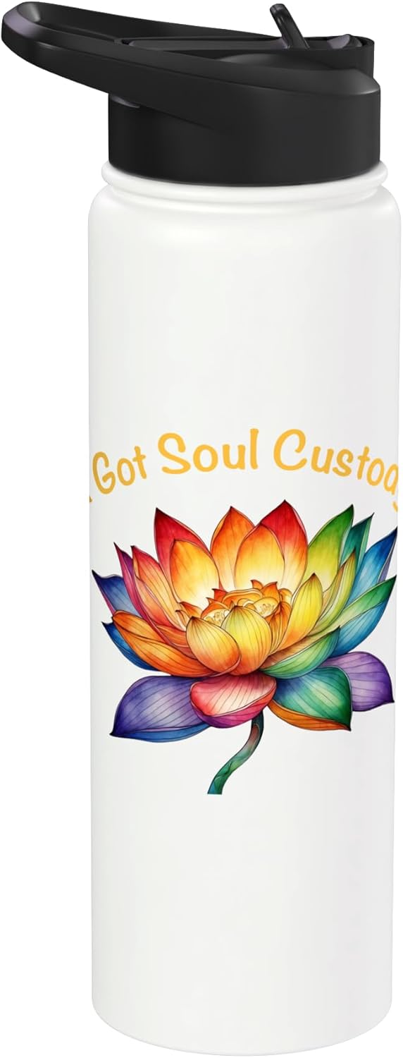 Botella de agua aislada de acero inoxidable para divorcio espiritual