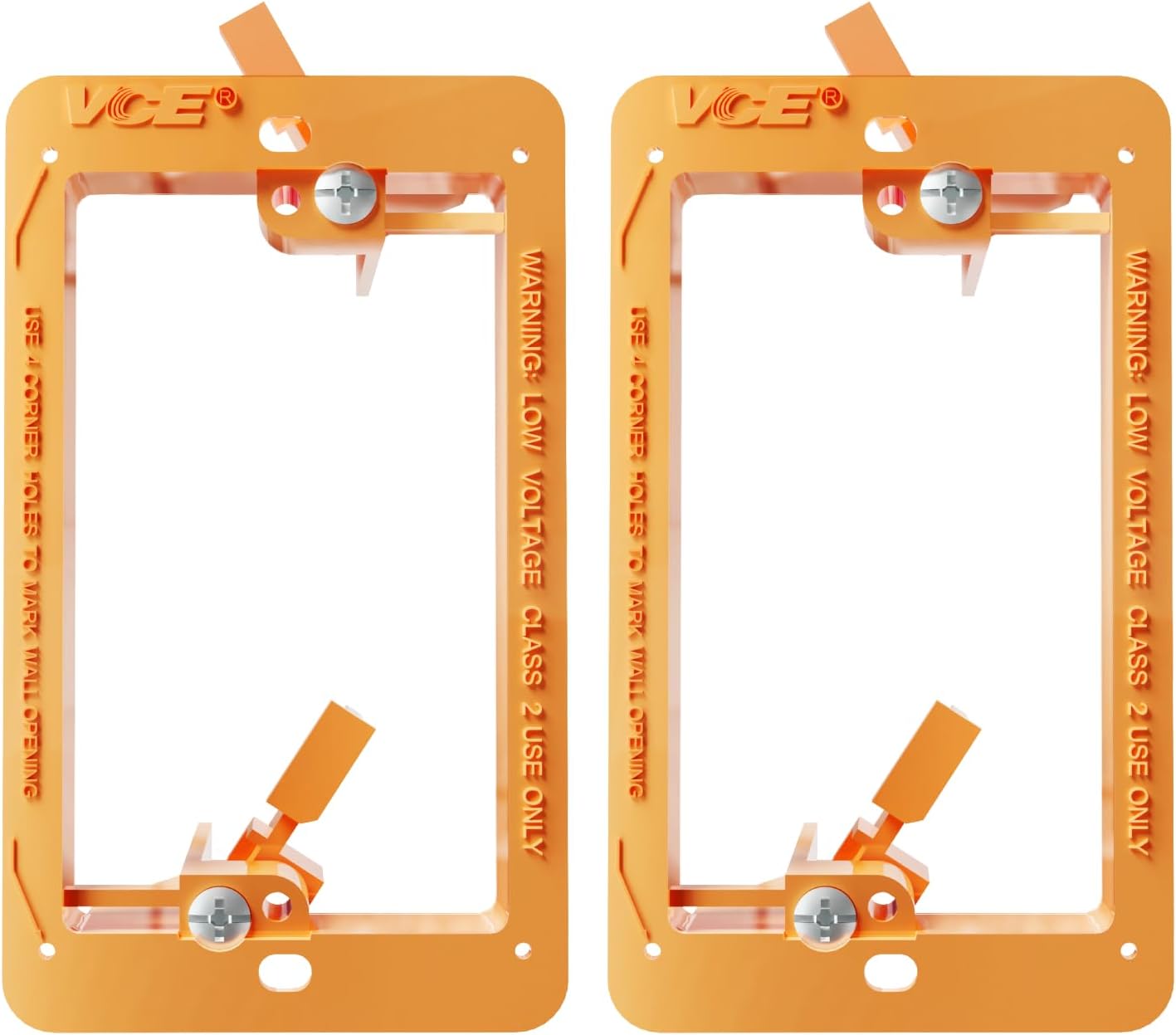Soporte montaje bajo voltaje 2uds para cables naranja