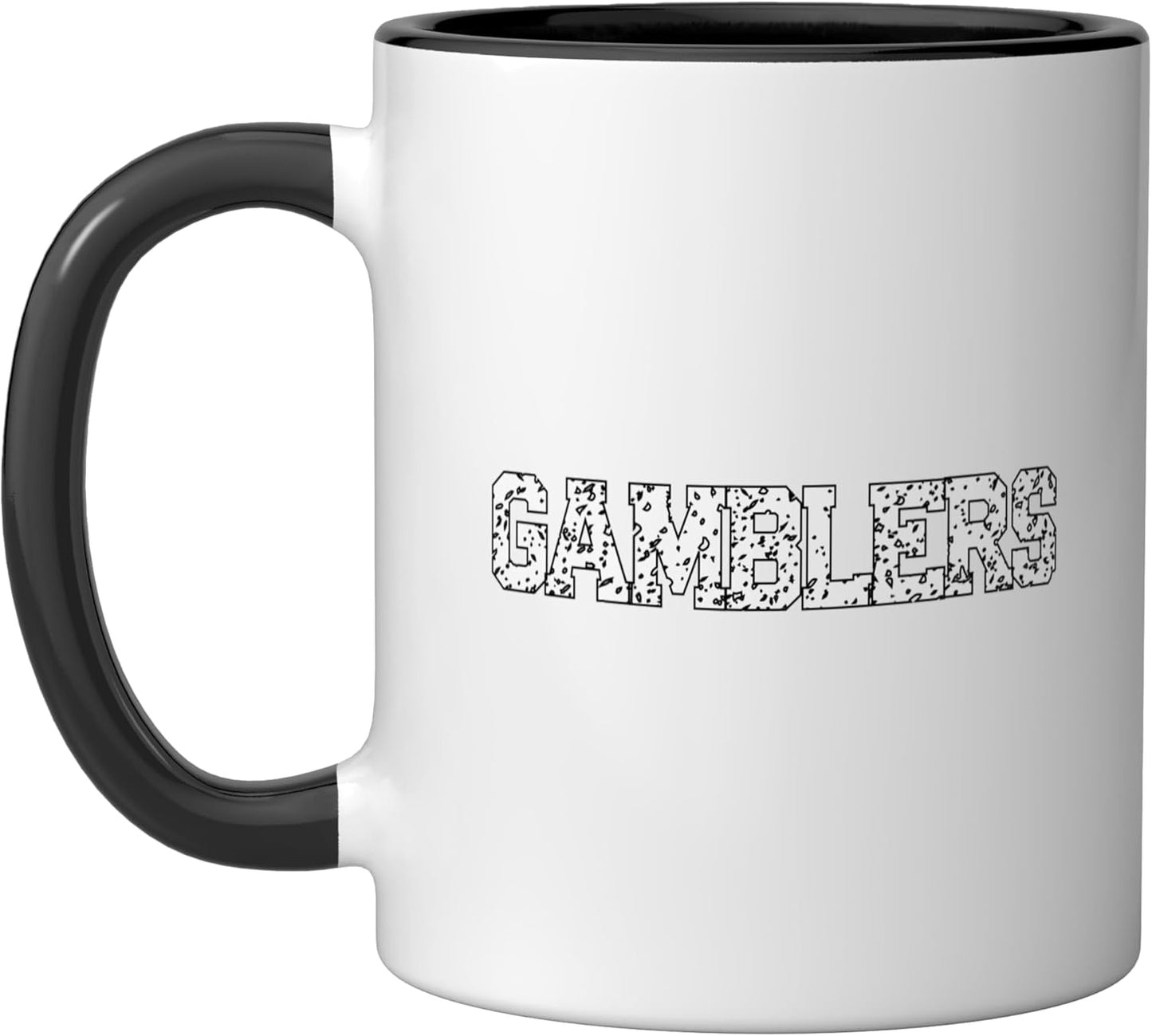 Taza cerámica Gamblers negra/blanca