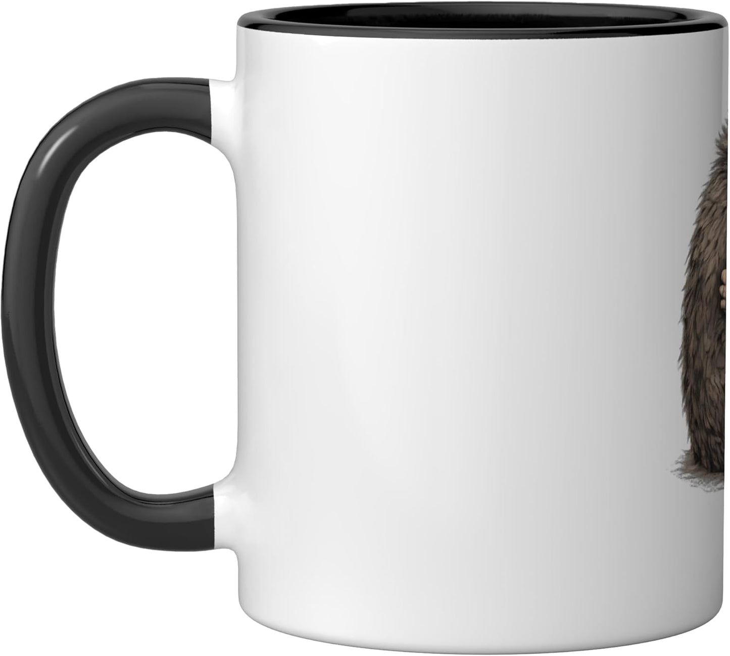 Taza cerámica Monkey Team Punch negra/blanca