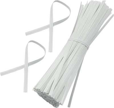 1000 Lazos Papel Blanco 6pulg Reutilizables para Fiestas y Regalos