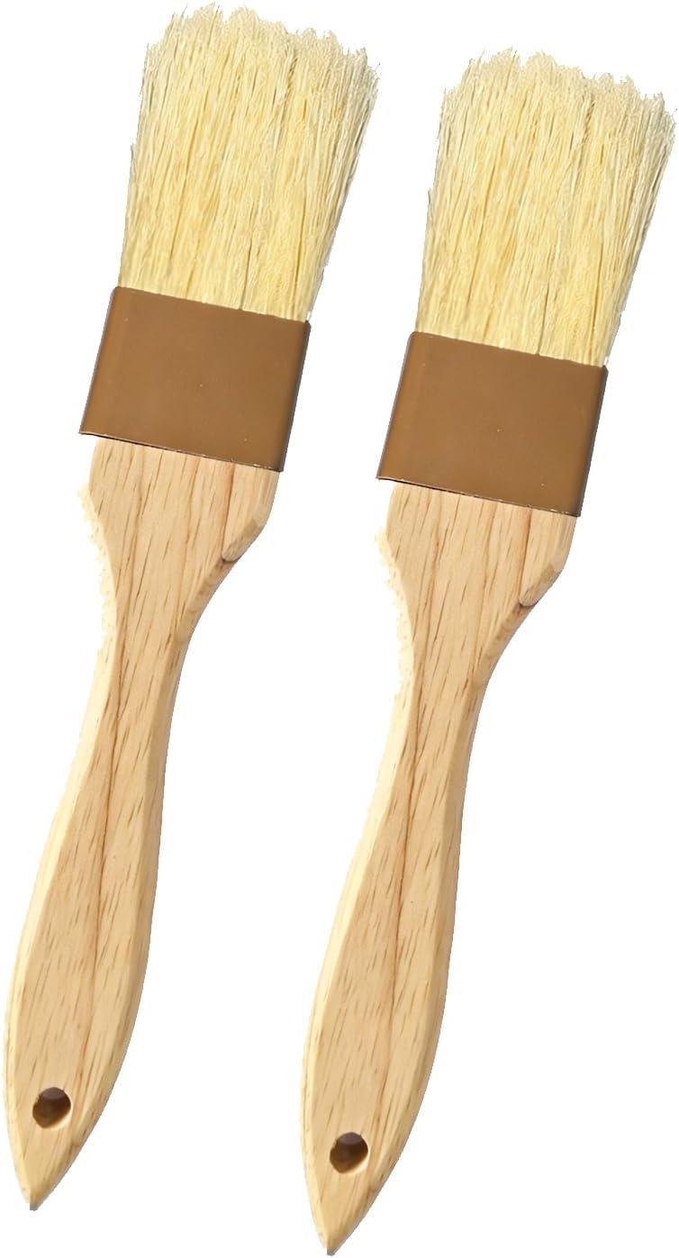 Cepillo pastelería cerdas jabalí mango madera resistente