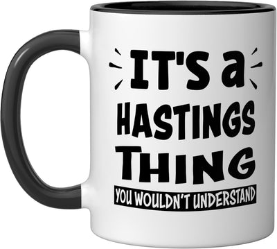 Taza cerámica Hastings Lovers Thing You Wouldn't Understand negra/blanca