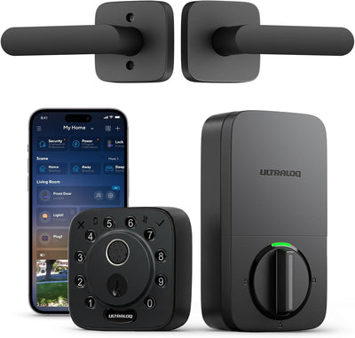 Cerradura inteligente huella dactilar con asa 7en1 WiFi