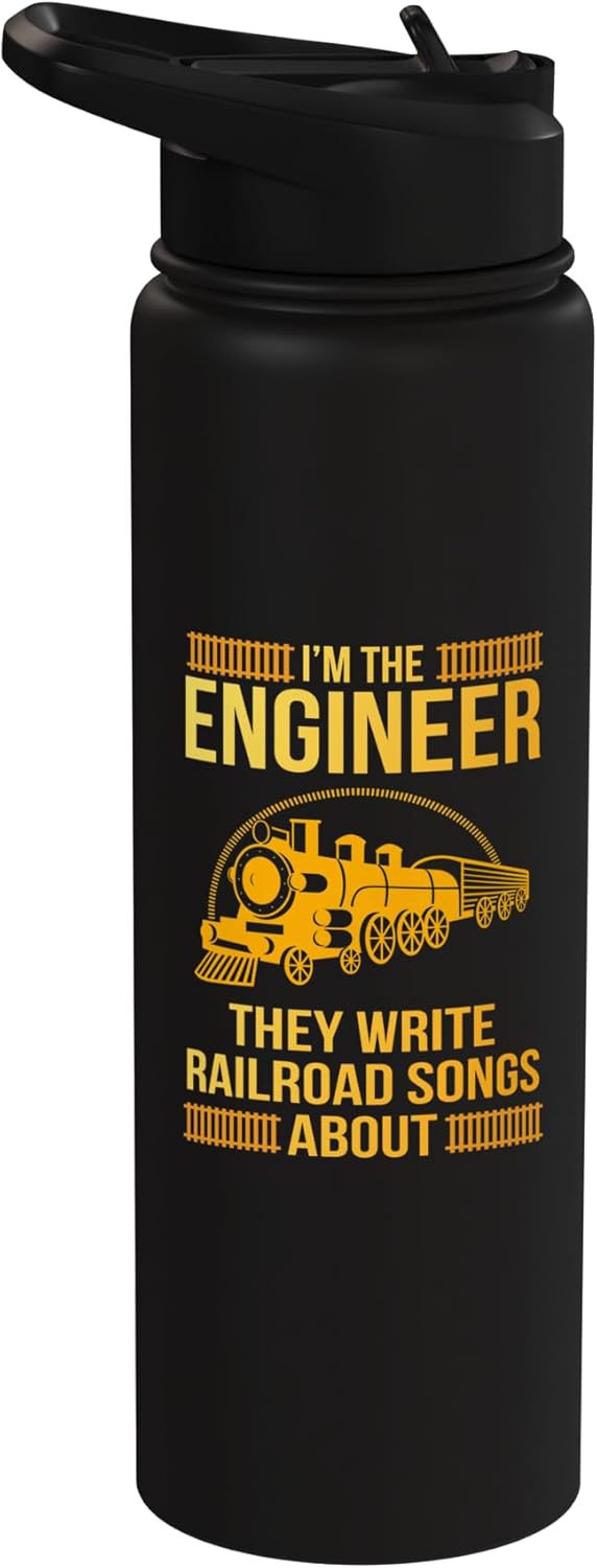 Botella térmica acero inox ingeniero ferrocarril