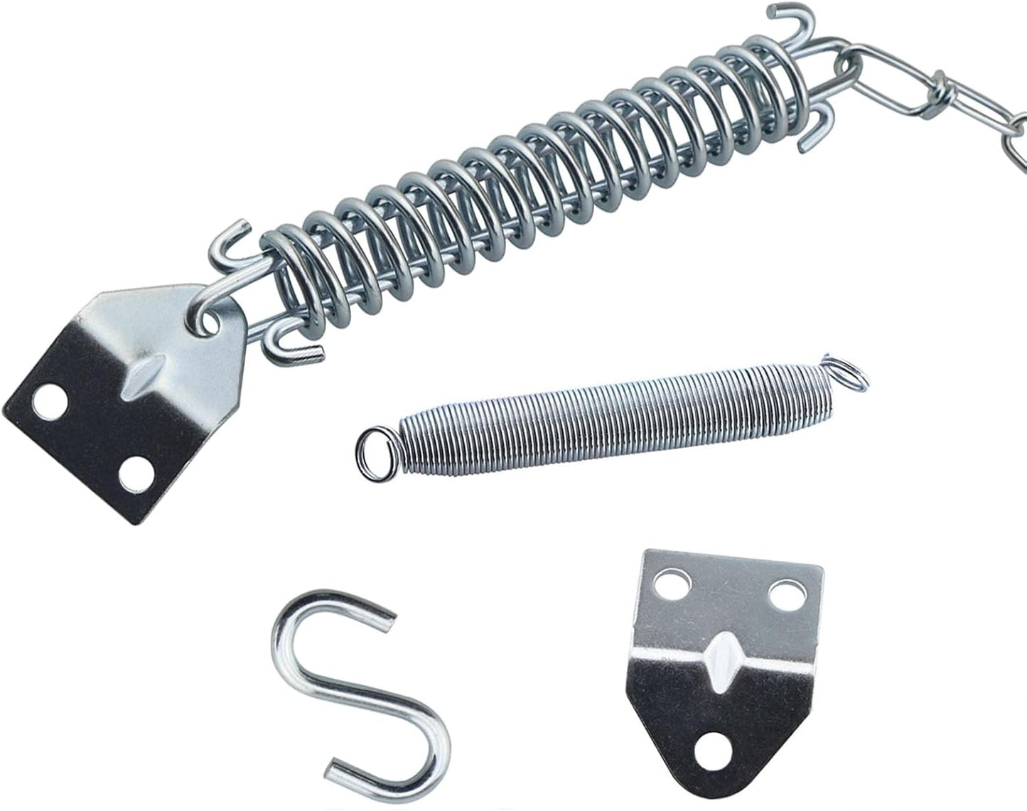 Cadena para puerta corredera con resorte 1 Set Plata